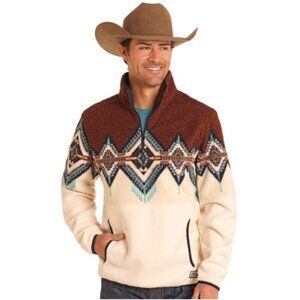 POWDER RIVER MEN'S DARK BROWN BERBER PULLOVER Size XXL